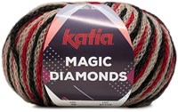 Katia Magic Diamonds 058 Beige / Red / Black