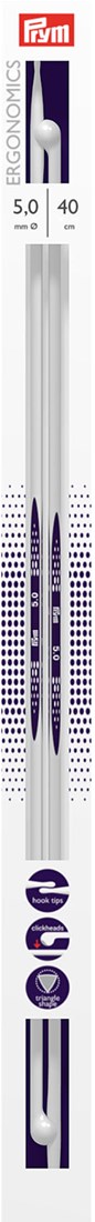 Prym Circular Knitting Needles 40 cm 4.50 mm Ferri da Maglia circolari, Design ergonomico, Lunghezza 4,5 mm x 40 cm, Materiale Sintetico ad Alte Prestazioni