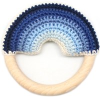 Yarnplaza Rainbow Teething Ring Crochet Kit 5 Cloudy
