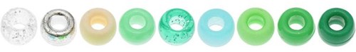 Rico Ponii Beads - green mix-3