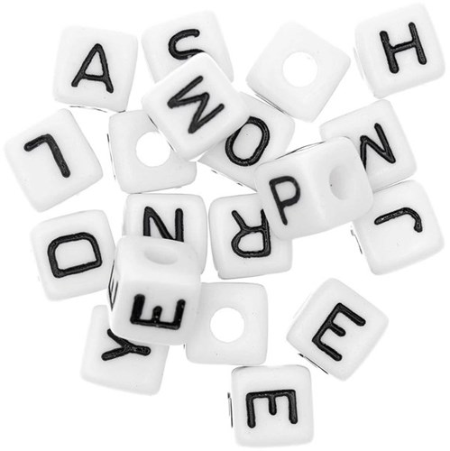 Rico Cube Bead Bracelet Set hope/smile/dream/enjoy - White-3