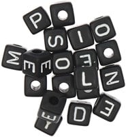 Rico Cube Bed Bracelet Set fresh/crazy/lucky/happy - Black-3