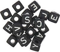 Rico Cube Bead Bracelet Set hope/smile/dream/enjoy - Black-3