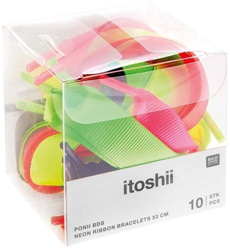 Rico Grosgrain Ribbon bracelets - Neon