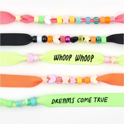 Rico Grosgrain Ribbon bracelets - Neon-3