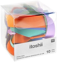 Rico Grosgrain Ribbon bracelets - Rainbow