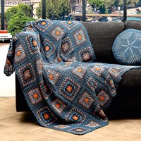 Crochet Pattern Catania Granny Square Blanket
