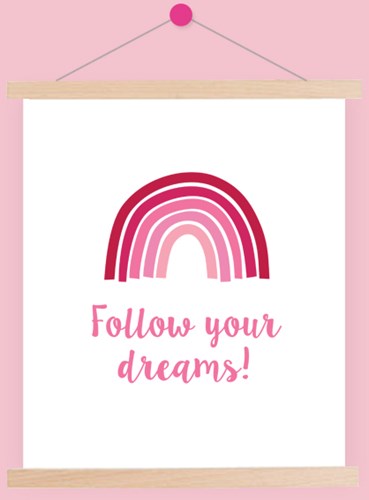Yarnplaza Rainbow Poster 4 Girly
