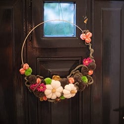 Crochet Pattern Fall Wreath