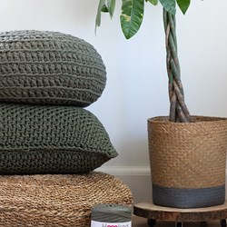 Crochet Pattern Zpagetti Granite Cushion