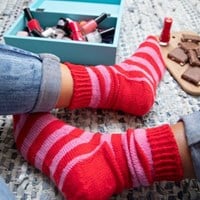 Knitting Pattern Stripy Socks-2