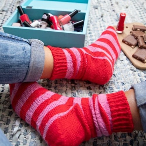 Knitting Pattern Stripy Socks-2