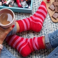 Knitting Pattern Stripy Socks-3