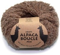 Drops Alpaca Bouclé Mix 602 Brown