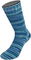 Lana Grossa Meilenweit 100 Merino Extrafine Cosy 6163 Mint turquoise/light/dark petrol/blue striped-3