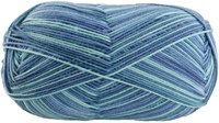 Lana Grossa Meilenweit 100 Merino Extrafine Cosy 6163 Mint turquoise/light/dark petrol/blue striped