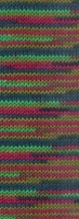 Lana Grossa Meilenweit 100 Merino Extrafine Cosy 6164 Hazel/wine red/May/forest green striped-2
