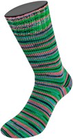 Lana Grossa Meilenweit 100 Merino Extrafine Cosy 6165 Old pink/purple/turquoise/May/black green striped-3