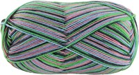Lana Grossa Meilenweit 100 Merino Extrafine Cosy 6165 Old pink/purple/turquoise/May/black green striped