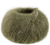 Lana Grossa Natural Superkid Tweed 616 Olive Green