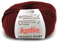Katia Merino Baby 062 Dark maroon