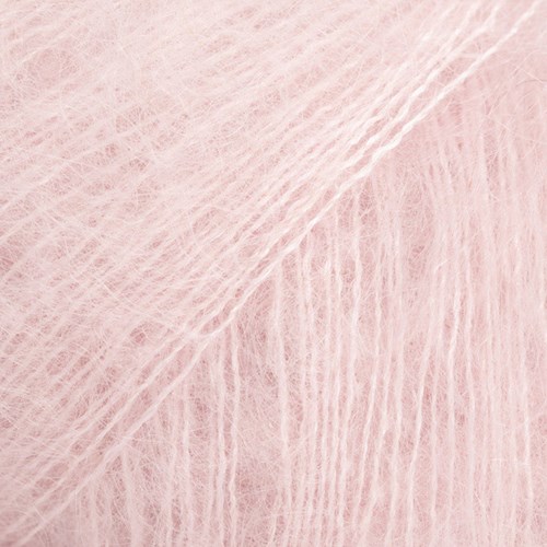 Drops Kid Silk Uni Colour 063 Powder Pink-2