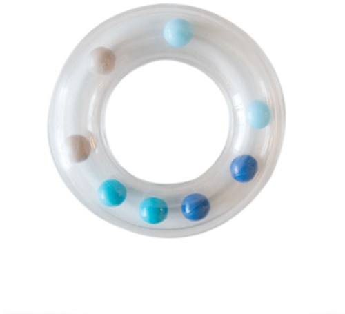 Go Handmade Rattle Ring Blue 63mm
