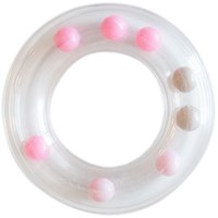 Go Handmade Rattle Ring Pink 63mm