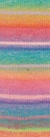Lana Grossa Meilenweit 100 Rainbow 6401 Turquoise/jade/yellow/lilac/orange/red/pink/purple/pink/petrol/kiwi-2