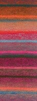 Lana Grossa Meilenweit 100 Rainbow 6403 Graphite grey/coral/red/fuchsia/turquoise/dark red/dark grey/pink/bottle green/raspberry-2