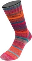 Lana Grossa Meilenweit 100 Rainbow 6403 Graphite grey/coral/red/fuchsia/turquoise/dark red/dark grey/pink/bottle green/raspberry-3