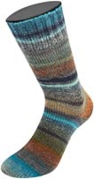 Lana Grossa Meilenweit 100 Rainbow 6405 Grey/black-petrol/brown/petrol/grey/door-pink/green-grey/anthracite/mai green-3