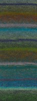 Lana Grossa Meilenweit 100 Rainbow 6405 Grey/black-petrol/brown/petrol/grey/door-pink/green-grey/anthracite/mai green-2