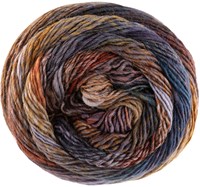 Lana Grossa Meilenweit 100 Rainbow 6406 Nut brown/grey/blue/dark grey/ochre/khaki/forest green/burgundy/anthracite