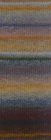 Lana Grossa Meilenweit 100 Rainbow 6406 Nut brown/grey/blue/dark grey/ochre/khaki/forest green/burgundy/anthracite-2