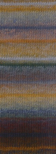 Lana Grossa Meilenweit 100 Rainbow 6406 Nut brown/grey/blue/dark grey/ochre/khaki/forest green/burgundy/anthracite-2