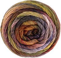Lana Grossa Meilenweit 100 Rainbow 6407 Dark/light olive/dark/grey-green/orange/ochre brown/salmon/grey-brown
