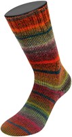 Lana Grossa Meilenweit 100 Rainbow 6410 Rust/graphite/dark red/grey/leafy/forest green/orange/bordeaux/caramel/red-3