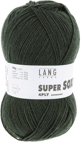 Lang Yarns Super Soxx 4-Ply 0018 Dark Green-2