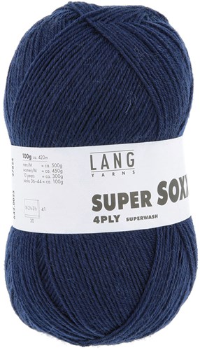Lang Yarns Super Soxx 4-Ply 0025 Navy-2