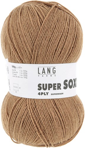 Lang Yarns Super Soxx 4-Ply 0039 Camel-2