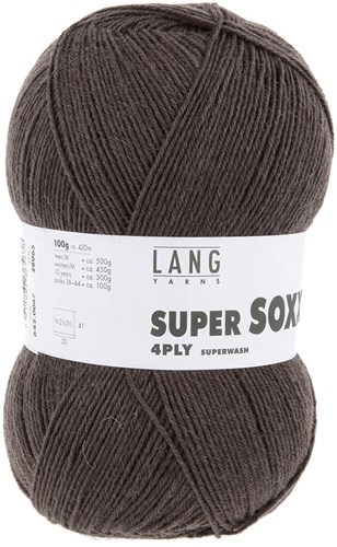 Lang Yarns Super Soxx 4-Ply 0067 Brown-2