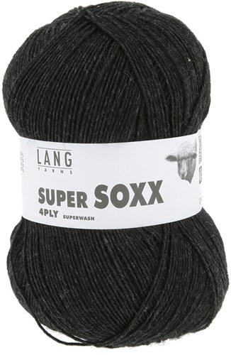 Lang Yarns Super Soxx 4-Ply 0070 Anthracite Mélange
