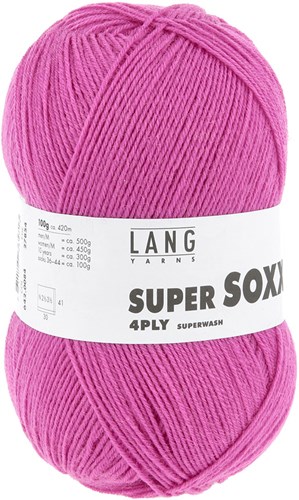 Lang Yarns Super Soxx 4-Ply 0084 Azalea-2
