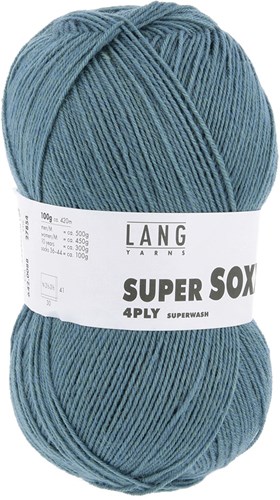 Lang Yarns Super Soxx 4-Ply 0088 Petrol-2