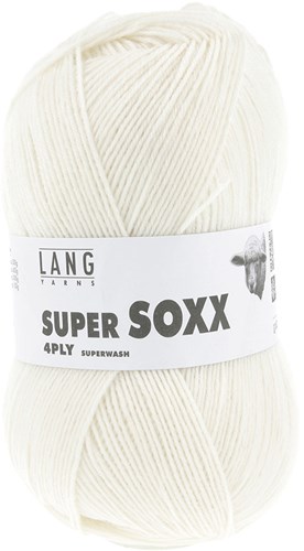Lang Yarns Super Soxx 4-Ply 0094 Off White