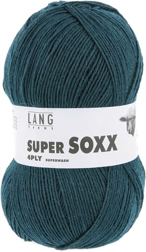Lang Yarns Super Soxx 4-Ply 0188 Dark Petrol