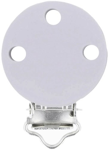 Opry Silicone Pacifier clip light grey 29,5x42,7mm