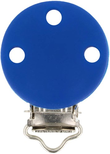 Opry Silicone Pacifier clip Dark blue 29,5x42,7mm