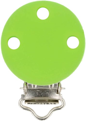 Opry Silicone Pacifier clip light green 29,5x42,7mm